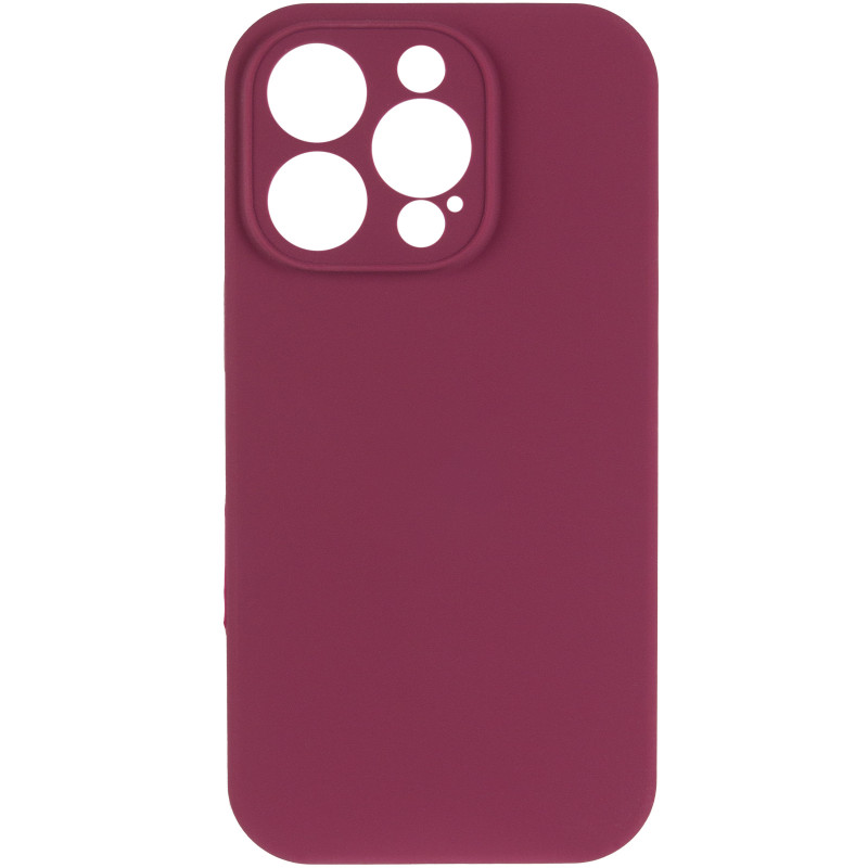 Фото Чехол Silk Full Camera Protective (AA) NO LOGO для Apple iPhone 16 Pro Max (6.9") (Бордовый / Plum) на vchehle.ua