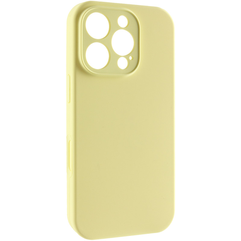 Чехол Silk Full Camera Protective (AA) NO LOGO для Apple iPhone 16 Pro Max (6.9") (Желтый / Mellow Yellow)