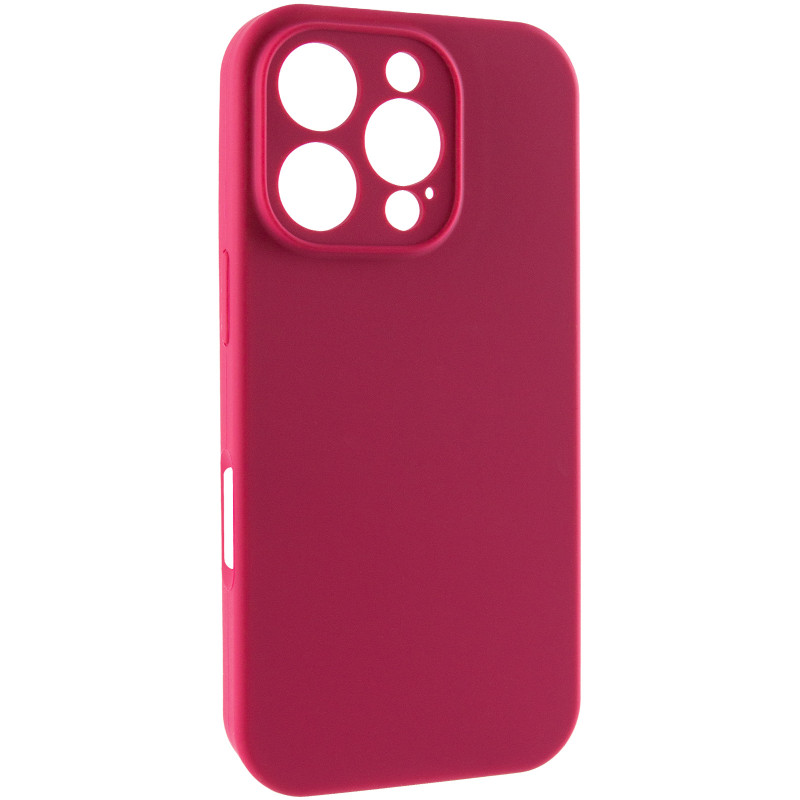 Чехол Silk Full Camera Protective (AA) NO LOGO для Apple iPhone 16 Pro Max (6.9") (Красный / Rose Red)