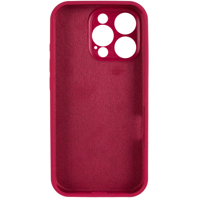 Фото Чехол Silk Full Camera Protective (AA) NO LOGO для Apple iPhone 16 Pro Max (6.9") (Красный / Rose Red) в магазине vchehle.ua