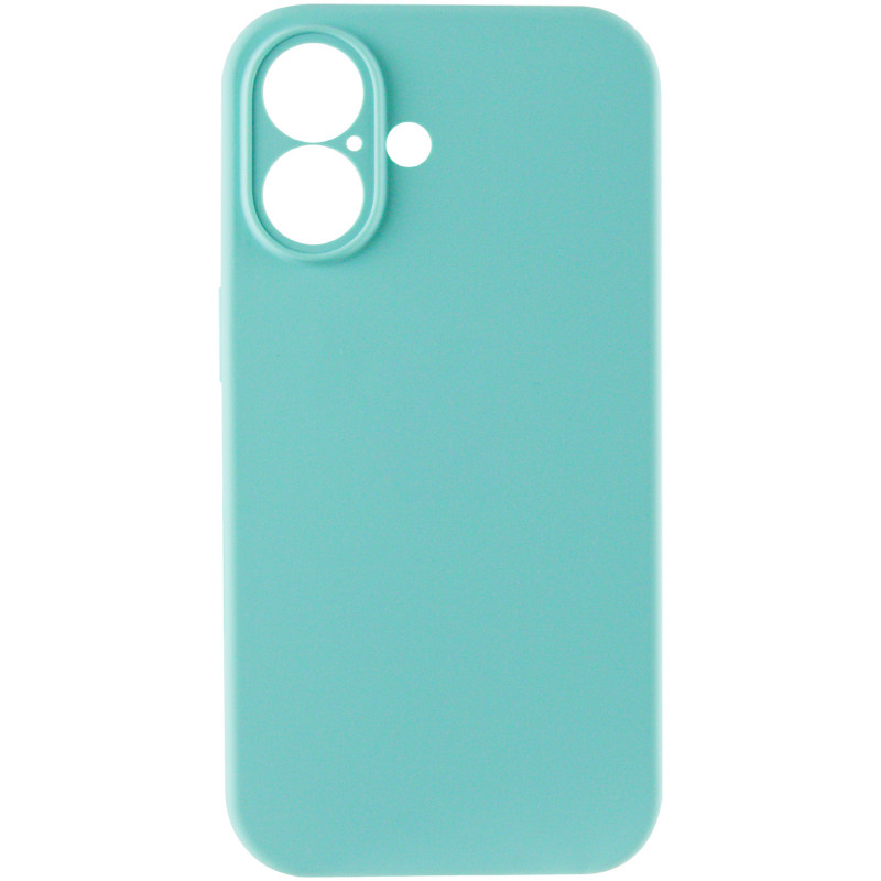 Фото Чехол Silk Full Camera Protective (AA) NO LOGO для Apple iPhone 16 (6.1") (Бирюзовый / Marine Green) на vchehle.ua