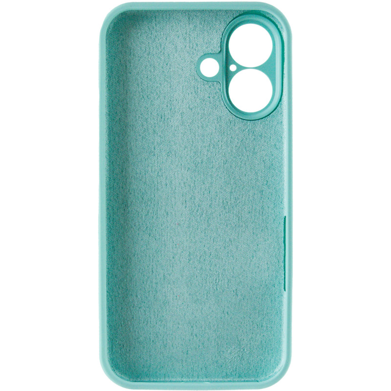 Фото Чехол Silk Full Camera Protective (AA) NO LOGO для Apple iPhone 16 (6.1") (Бирюзовый / Marine Green) в магазине vchehle.ua
