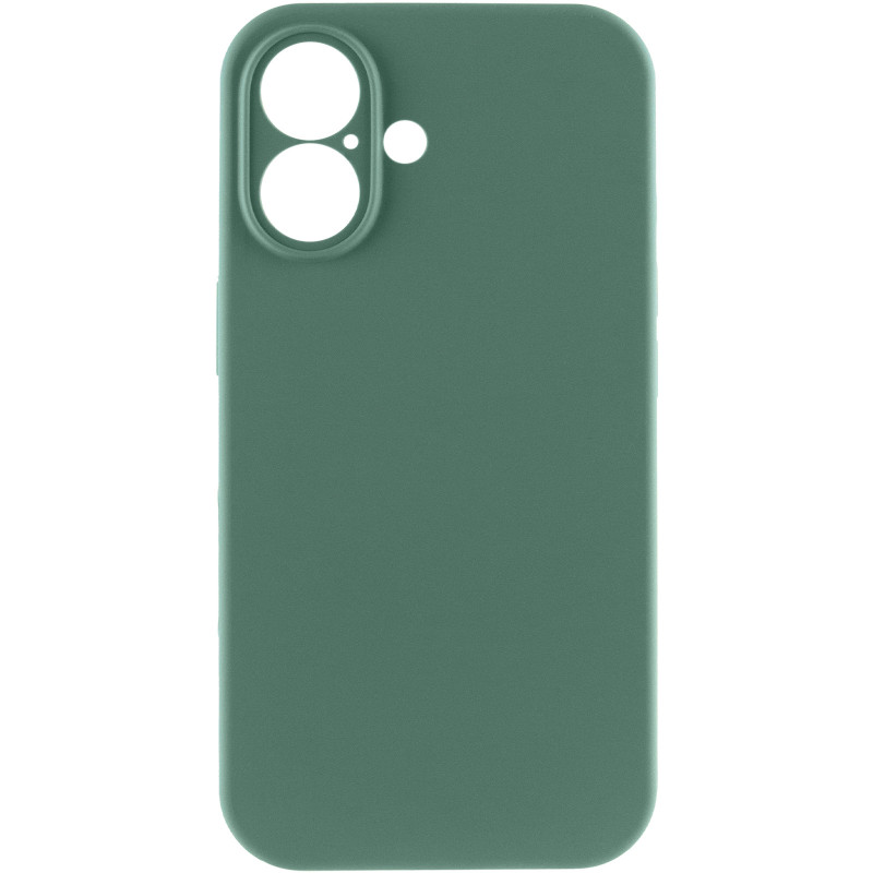 Фото Чехол Silk Full Camera Protective (AA) NO LOGO для Apple iPhone 16 (6.1") (Зеленый / Pine green) на vchehle.ua