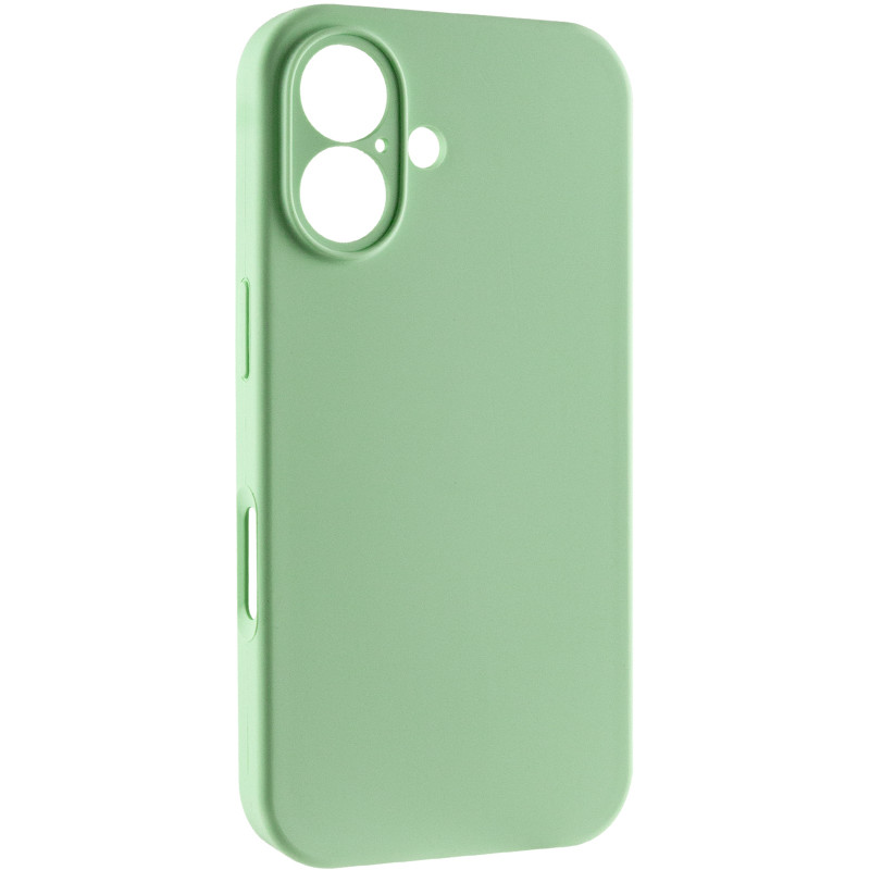 Чехол Silk Full Camera Protective (AA) NO LOGO для Apple iPhone 16 (6.1") (Зеленый / Pistachio)