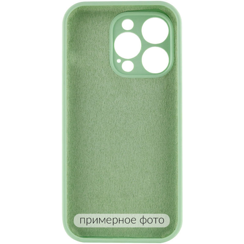 Фото Чехол Silk Full Camera Protective (AA) NO LOGO для Apple iPhone 16 (6.1") (Зеленый / Pistachio) на vchehle.ua