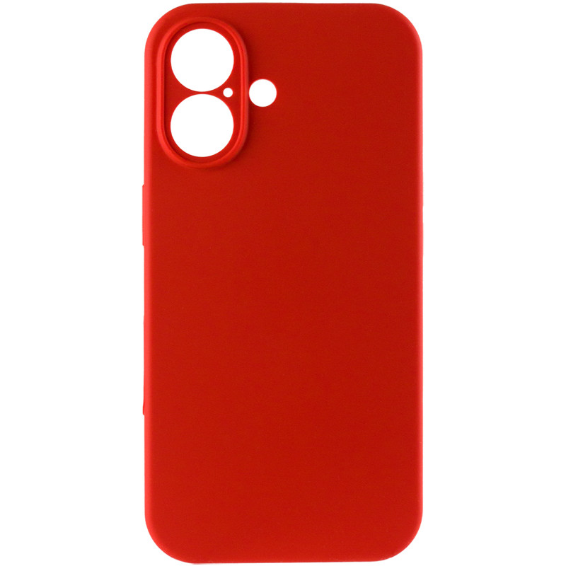 Фото Чехол Silk Full Camera Protective (AA) NO LOGO для Apple iPhone 16 (6.1") (Красный / Red) на vchehle.ua