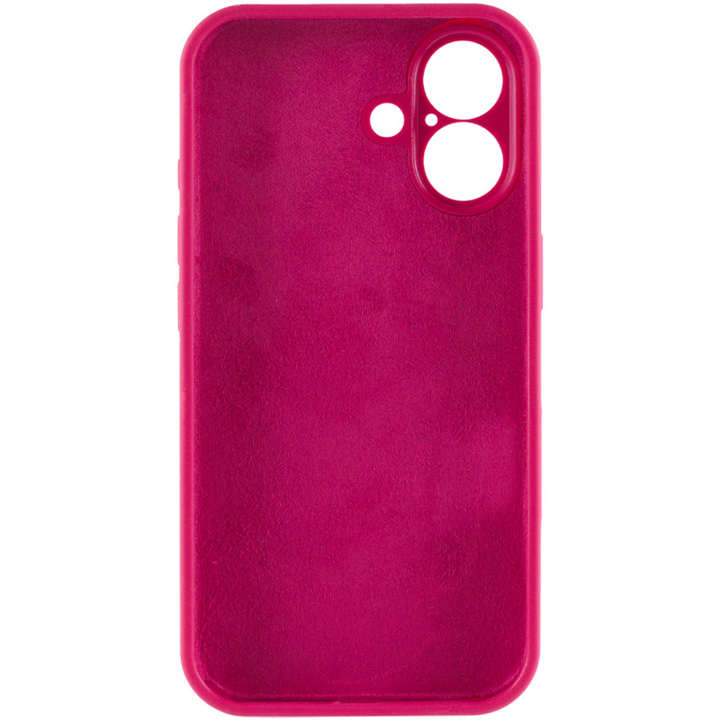 Фото Чехол Silk Full Camera Protective (AA) NO LOGO для Apple iPhone 16 (6.1") (Красный / Rose Red) в магазине vchehle.ua