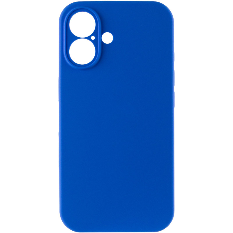 Фото Чохол Silk Full Camera Protective (AA) NO LOGO на Apple iPhone 16 (6.1") (Синій / Capri Blue) на vchehle.ua