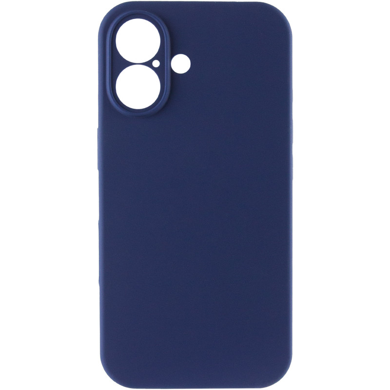 Фото Чехол Silk Full Camera Protective (AA) NO LOGO для Apple iPhone 16 (6.1") (Синий / Deep navy) на vchehle.ua