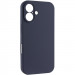 Чохол Silk Full Camera Protective (AA) NO LOGO на Apple iPhone 16 (6.1") (Темно-синій / Midnight blue)