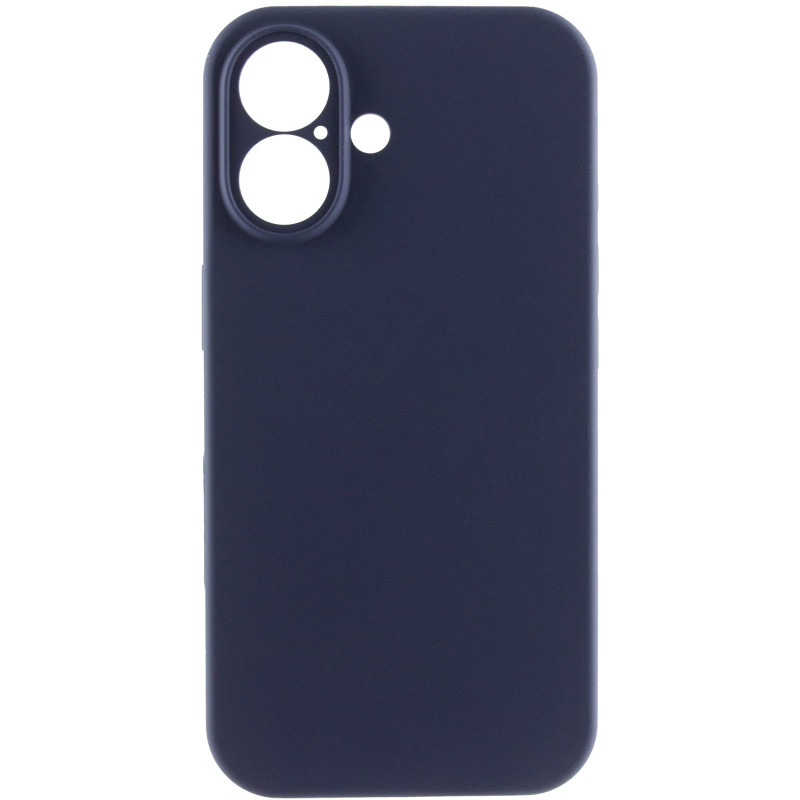 Фото Чохол Silk Full Camera Protective (AA) NO LOGO на Apple iPhone 16 (6.1") (Темно-синій / Midnight blue) на vchehle.ua
