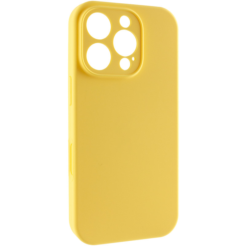 Чехол Silk Full Camera Protective (AA) NO LOGO для Apple iPhone 16 Pro (6.3") (Желтый / Yellow)