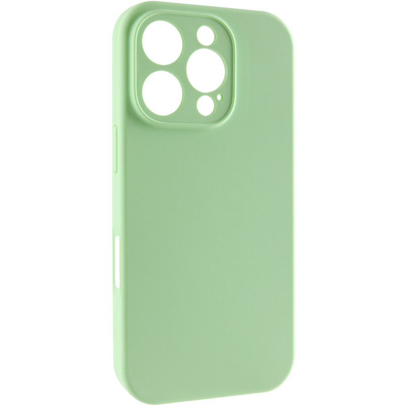 Чехол Silk Full Camera Protective (AA) NO LOGO для Apple iPhone 16 Pro (6.3") (Зеленый / Pistachio)