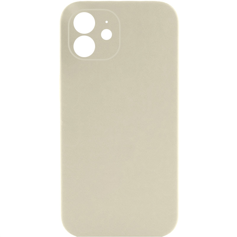 Чехол Silk Full Camera Protective (AA) NO LOGO для Apple iPhone 12 (6.1") (Бежевый / Antique White)