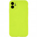 Чехол Silk Full Camera Protective (AA) NO LOGO для Apple iPhone 12 (6.1") (Кислотно-зеленый / Acid Green)