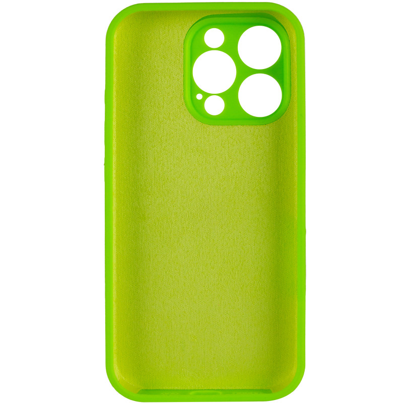 Фото Чехол Silk Full Camera Protective (AA) NO LOGO для Apple iPhone 14 Pro (6.1") (Кислотно-зеленый / Acid Green) в магазине vchehle.ua