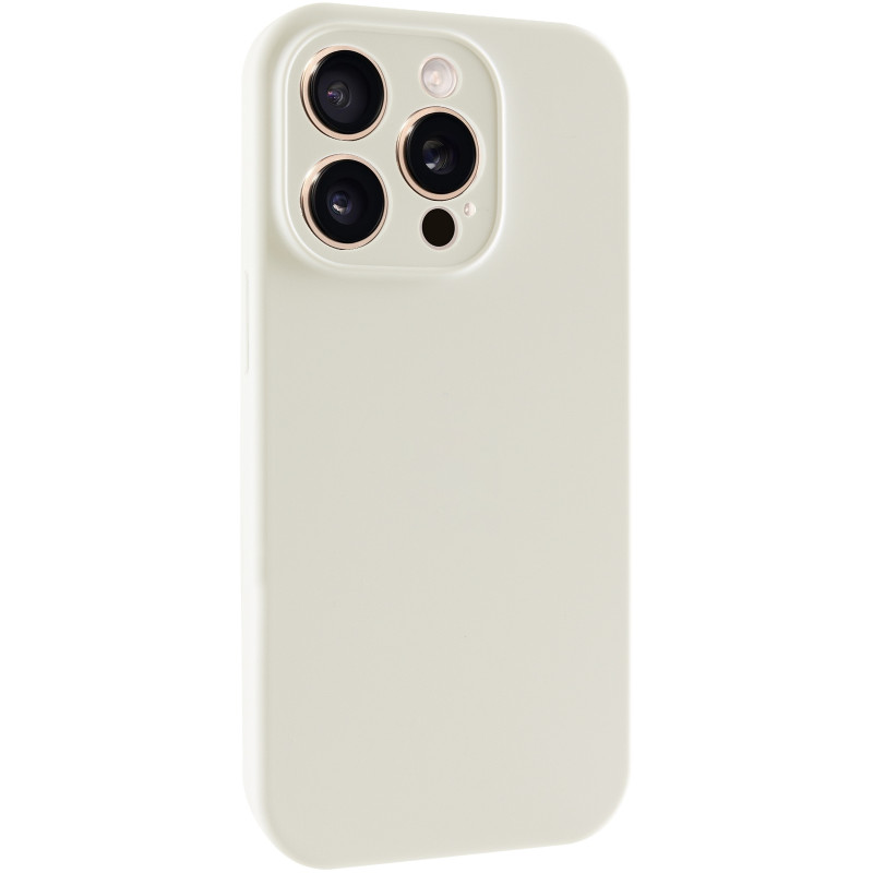 Чохол Silk Full Camera Protective (AA) NO LOGO на Apple iPhone 15 Pro (6.1") (Бежевий / Antique White)