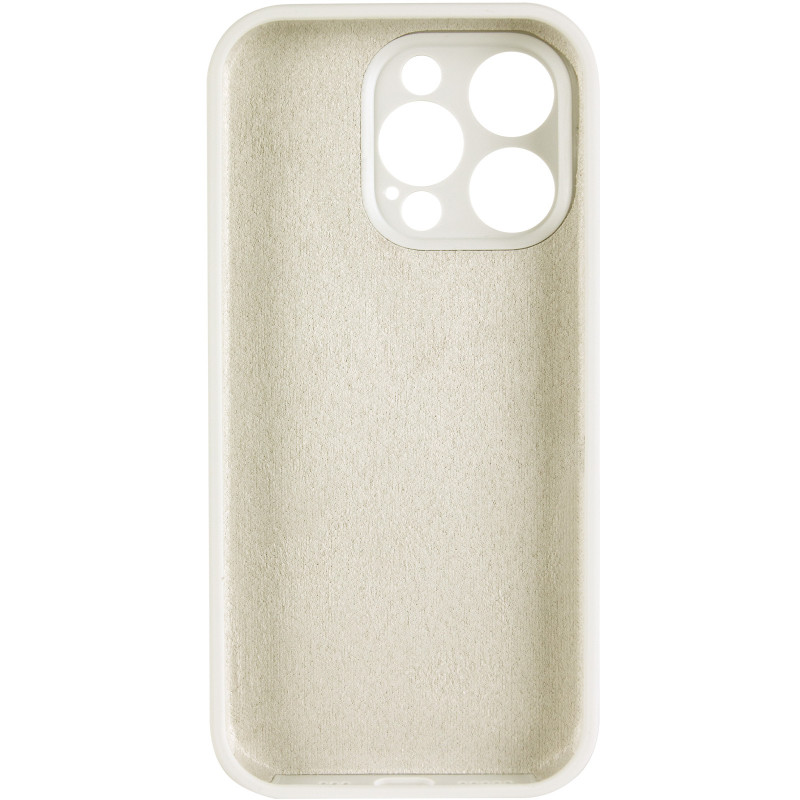 Фото Чохол Silk Full Camera Protective (AA) NO LOGO на Apple iPhone 15 Pro (6.1") (Бежевий / Antique White) в маназині vchehle.ua
