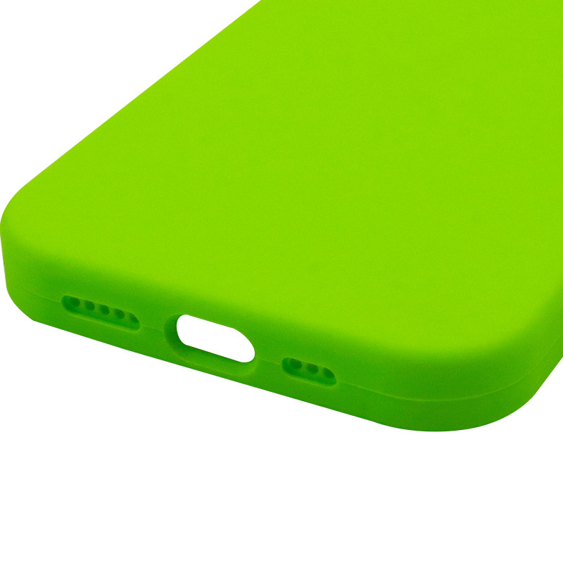 Чохол Silk Full Camera Protective (AA) NO LOGO на Apple iPhone 15 Pro (6.1") (Кислотно-зелений / Acid Green) в магазині vchehle.ua