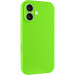 Чехол Silk Full Camera Protective (AA) NO LOGO для Apple iPhone 16 (6.1") (Кислотно-зеленый / Acid Green)
