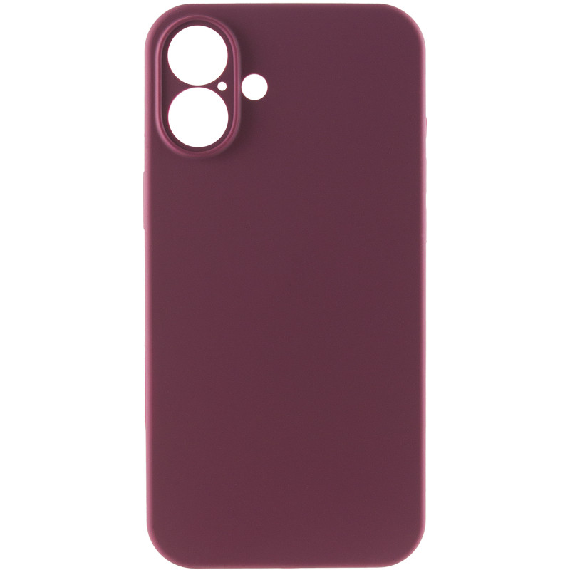Фото Чехол Silk Full Camera Protective (AA) NO LOGO для Apple iPhone 17 (6.3") (Бордовый / Plum) на vchehle.ua