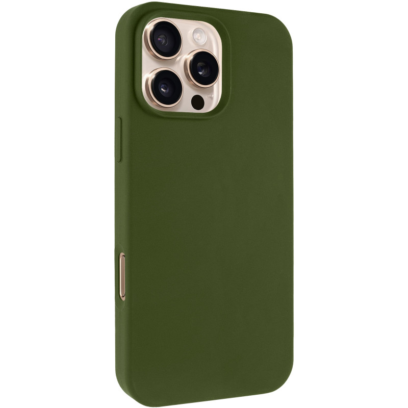 Чехол Silk Full Protective (AA) NO LOGO для Apple iPhone 16 Pro Max (6.9") (Зеленый / Dark Olive)