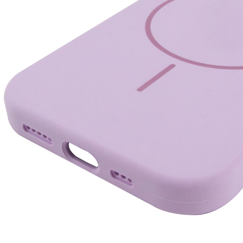 Купить Чехол Silk Full Protective (AA) NO LOGO with Magnetic Fit для Apple iPhone 15 (6.1") (Сиреневый / Lilac) на vchehle.ua