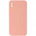 Чехол Silk Square Full Camera Protective (AA) NO LOGO для Apple iPhone X / XS (5.8") (Персиковый / Peach)
