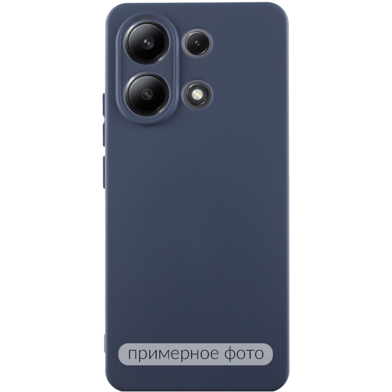 Чехол Silicone Cover Lakshmi Full Camera (AAA) для Xiaomi Redmi Note 12 Pro 5G (Темно-синий / Midnight blue)