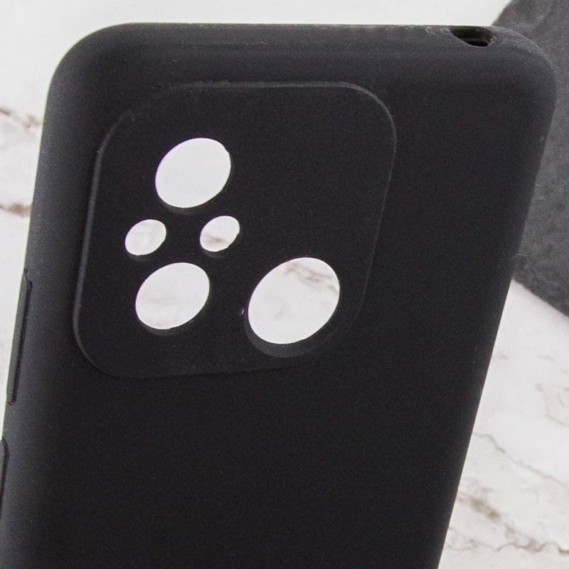 Купить Чехол Silicone Cover Lakshmi Full Camera (AA) with logo для Xiaomi Redmi 12C / Poco C55 (Черный / Black) на vchehle.ua