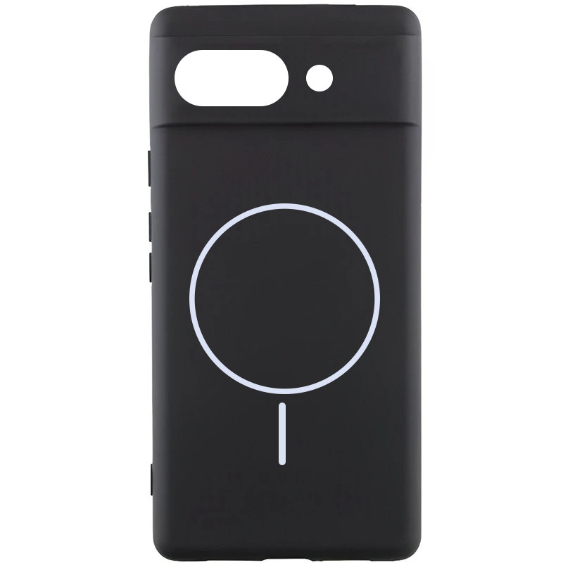 Чохол Silicone Cover Lakshmi Full Camera (AA) with Magnetic Fit на Google Pixel 10a (Чорний / Black)