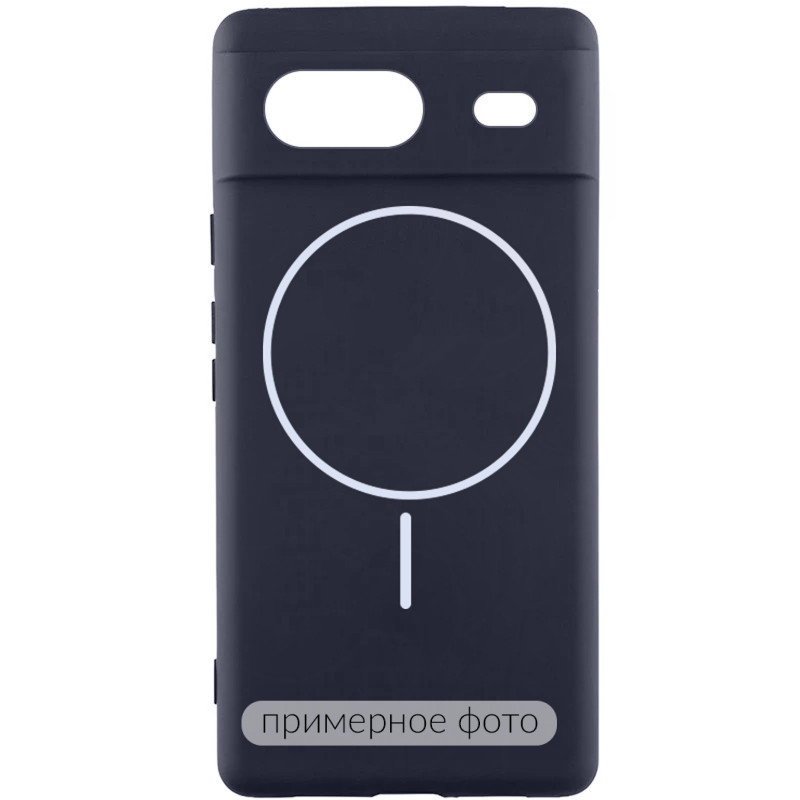 Чохол Silicone Cover Lakshmi Full Camera (AA) with Magnetic Fit на Google Pixel 9a (Темно-синій / Midnight blue)