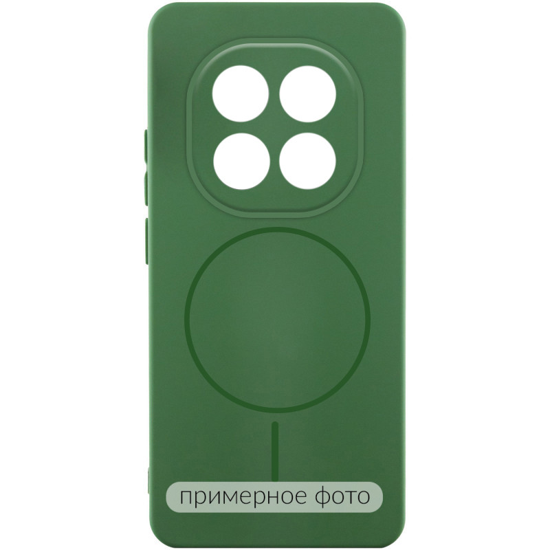 Чехол Silicone Cover Lakshmi Full Camera (AA) with Magnetic Fit для Xiaomi Redmi A7 Pro 4G /Poco C81 (Зеленый / Dark green)