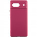 Чохол Silicone Cover Lakshmi Full Camera (AAA) на Google Pixel 7a (Бордовий / Plum)