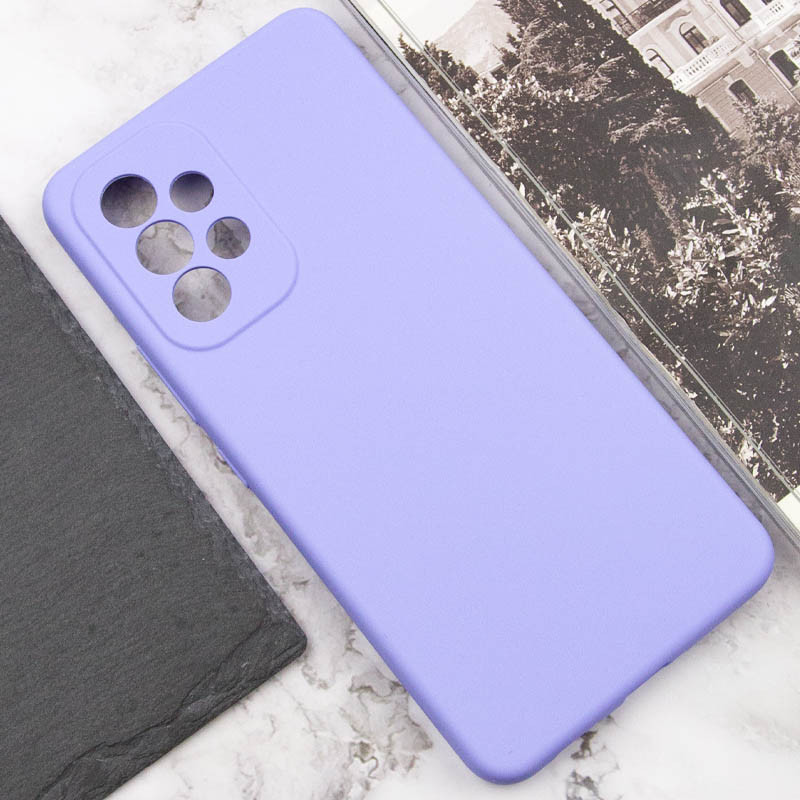 Купити Чохол Silicone Cover Lakshmi Full Camera (AAA) на Samsung Galaxy A52 4G / A52 5G / A52s (Бузковий / Dasheen) на vchehle.ua