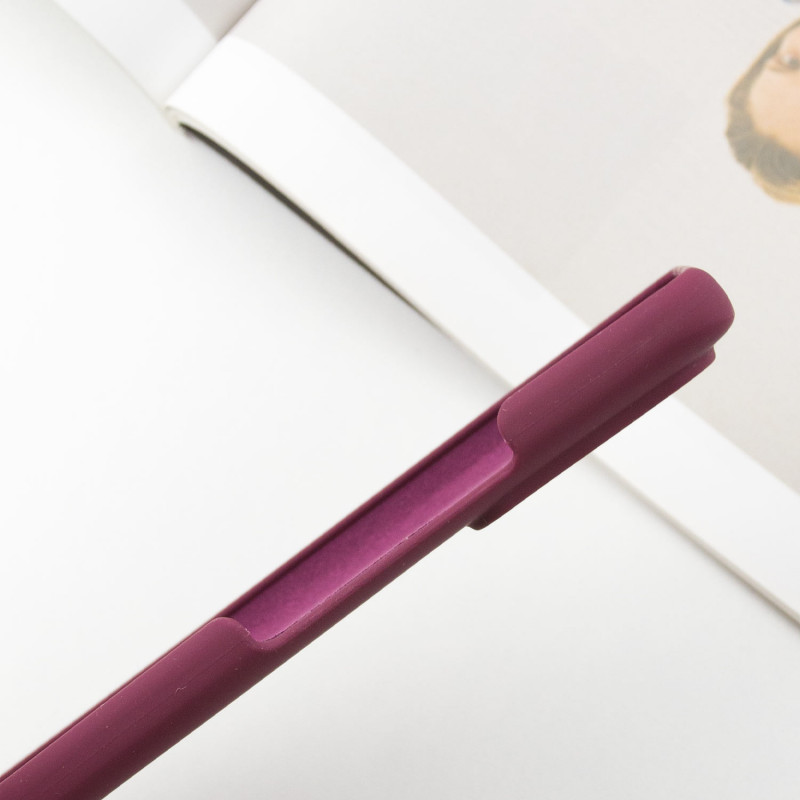 Купить Чехол Silicone Cover Lakshmi Full Camera (AAA) для Xiaomi Redmi Note 10 Pro / 10 Pro Max (Бордовый / Plum) на vchehle.ua