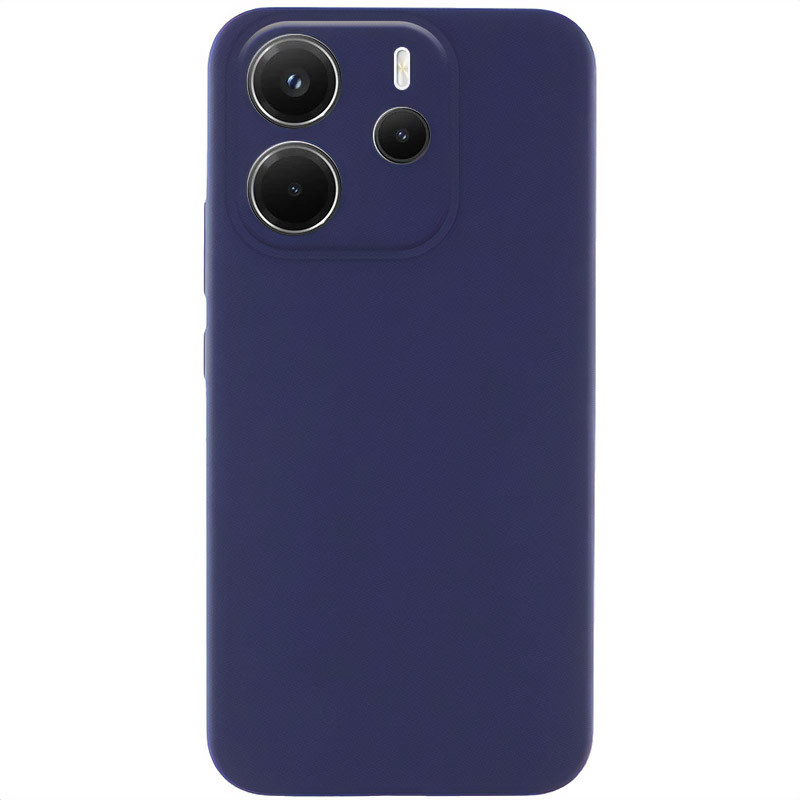 Чохол Silicone Cover Lakshmi Full Camera (AAA) на Xiaomi Redmi Note 14 4G (Int. version) (Темно-синій / Midnight blue)