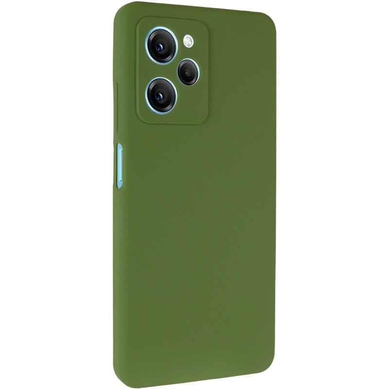 Чехол Silicone Cover Ummi Lakshmi Full Camera (AA) для Xiaomi Poco X5 Pro 5G (Зеленый / Dark green)
