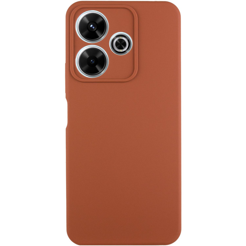 Чохол Silicone Cover Ummi Lakshmi Full Camera (AA) на Xiaomi Redmi 13 4G / Poco M6 4G (Коричневий / Brown)