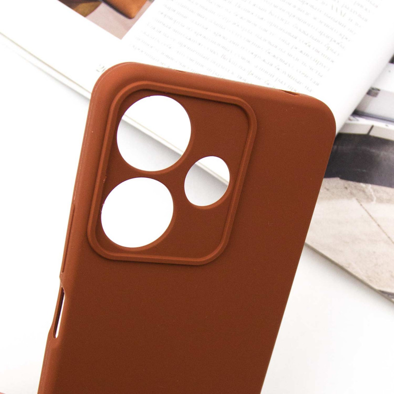 Купити Чохол Silicone Cover Ummi Lakshmi Full Camera (AA) на Xiaomi Redmi 13 4G / Poco M6 4G (Коричневий / Brown) на vchehle.ua