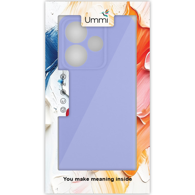 Фото Чохол Silicone Cover Ummi Lakshmi Full Camera (AA) на Xiaomi Redmi 13 4G / Poco M6 4G (Бузковий / Dasheen) в маназині vchehle.ua