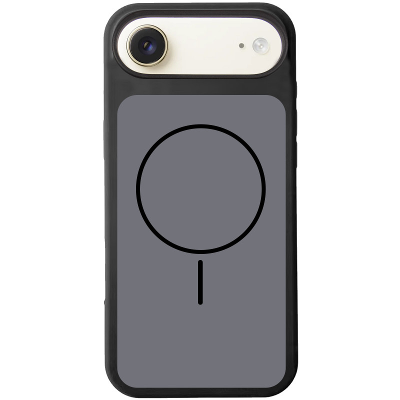 Чехол Silk Duo Color (AA) NO LOGO with Magnetic Fit для Apple iPhone 17 Air (6.5") (Black)