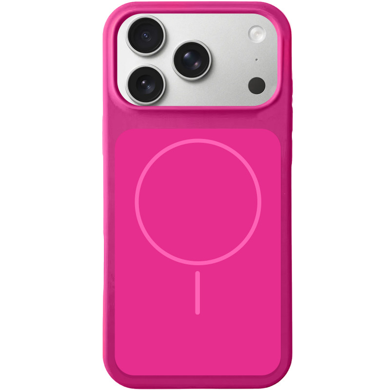 Чехол Silk Duo Color (AA) NO LOGO with Magnetic Fit для Apple iPhone 17 Pro (6.3") (Dragon Fruit)