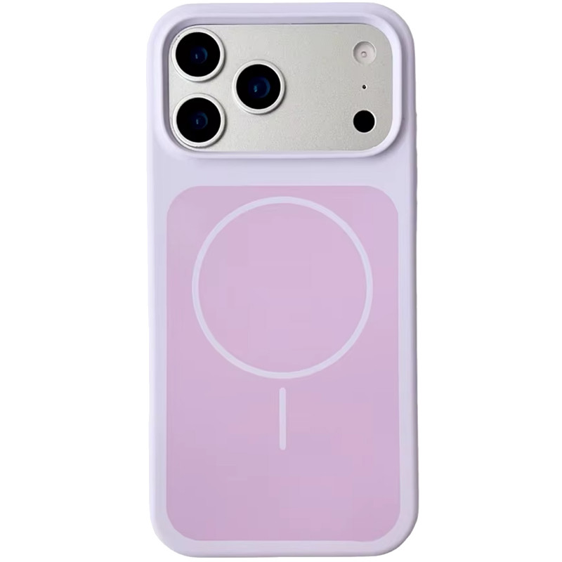 Чехол Silk Duo Color (AA) NO LOGO with Magnetic Fit для Apple iPhone 17 Pro (6.3") (Lilac)