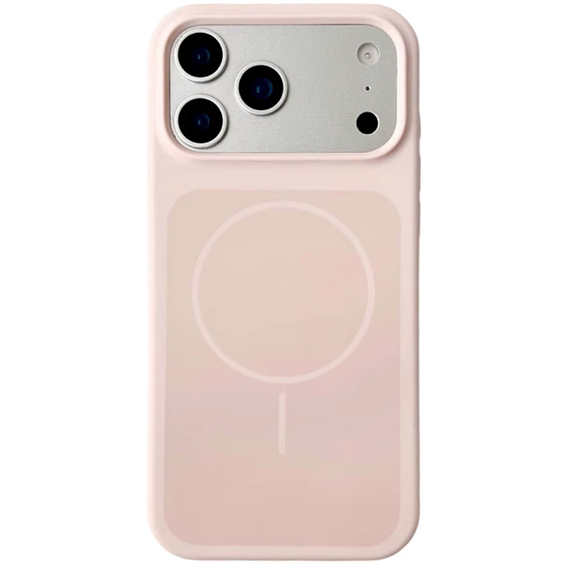 Чехол Silk Duo Color (AA) NO LOGO with Magnetic Fit для Apple iPhone 17 Pro (6.3") (Pink)