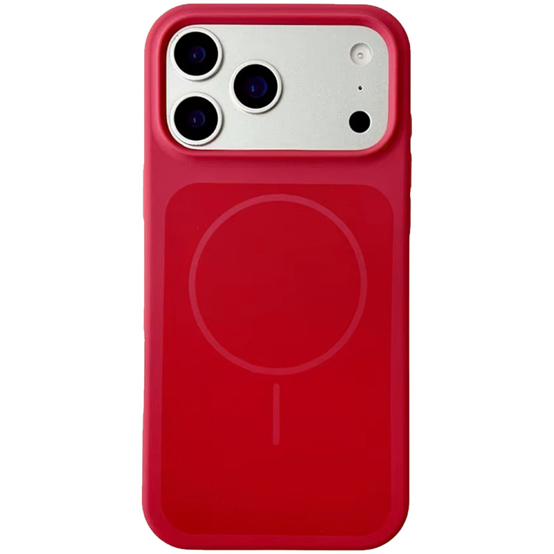 Чехол Silk Duo Color (AA) NO LOGO with Magnetic Fit для Apple iPhone 17 Pro (6.3") (Red)
