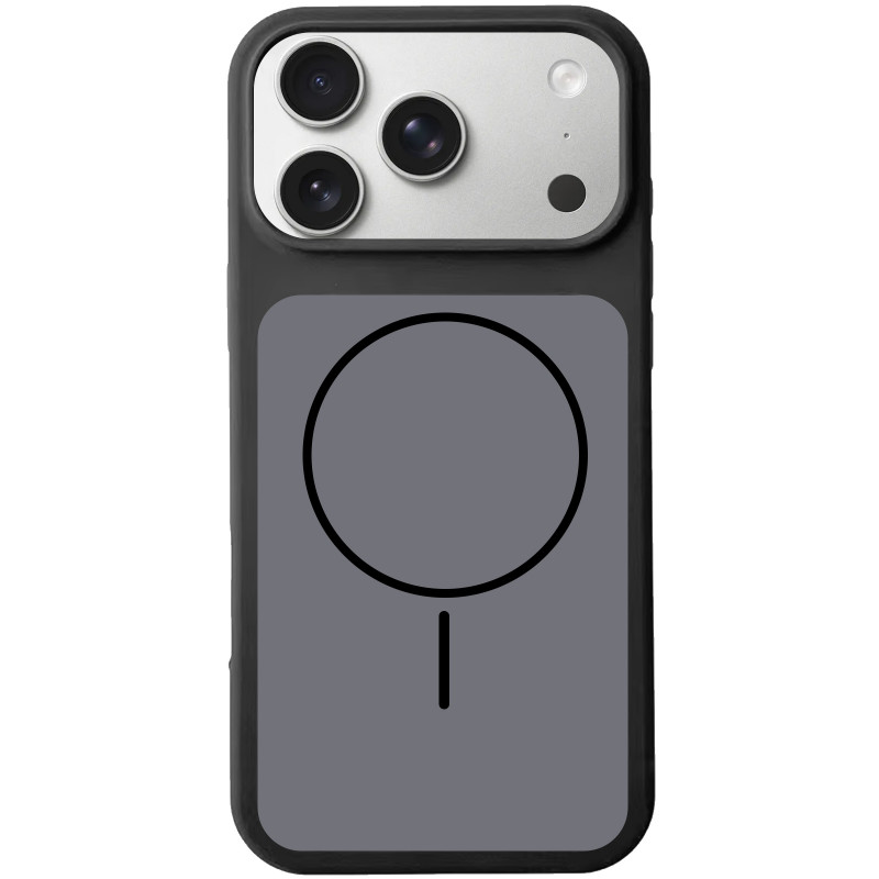 Чехол Silk Duo Color (AA) NO LOGO with Magnetic Fit для Apple iPhone 17 Pro Max (6.9") (Black)