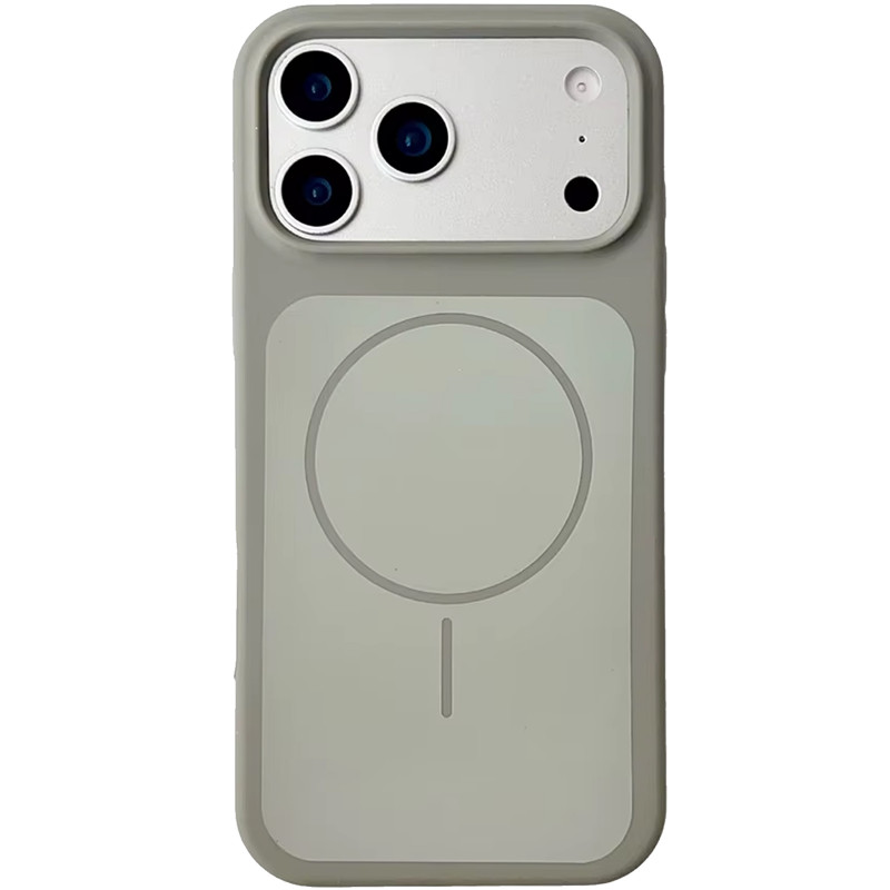 Чехол Silk Duo Color (AA) NO LOGO with Magnetic Fit для Apple iPhone 17 Pro Max (6.9") (Gray)