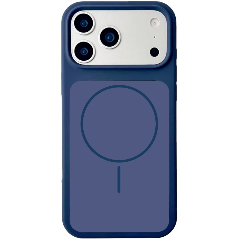 Чехол Silk Duo Color (AA) NO LOGO with Magnetic Fit для Apple iPhone 17 Pro Max (6.9") (Midnight Blue)