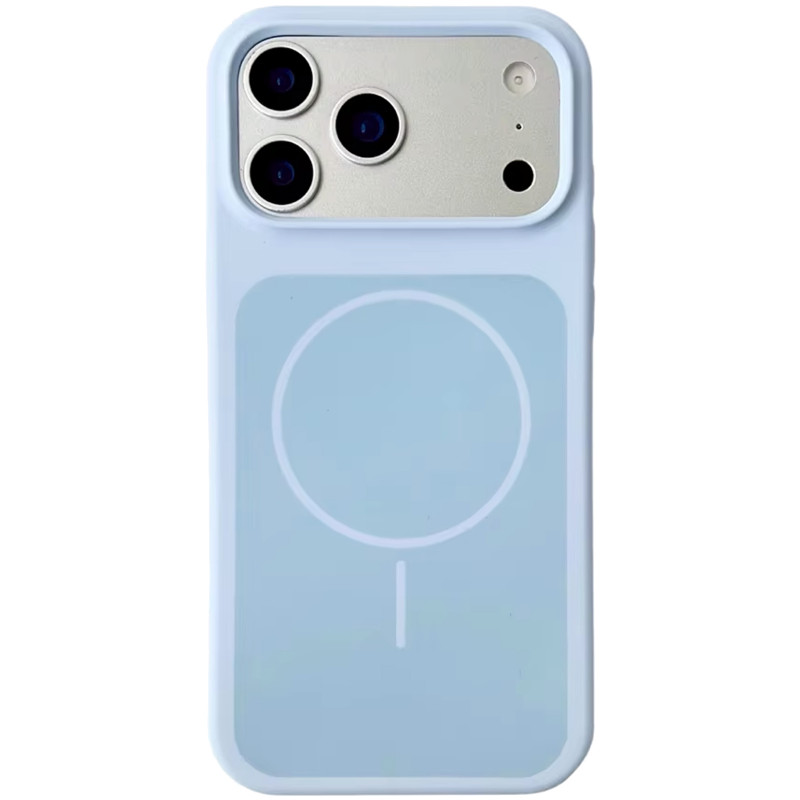 Чехол Silk Duo Color (AA) NO LOGO with Magnetic Fit для Apple iPhone 17 Pro Max (6.9") (Sky Blue)
